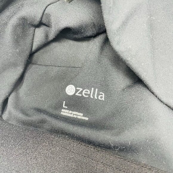 Zella Womens Size Large Activewear Lined Racerback Sports Bra in Black 2194 - Picture 6 of 6